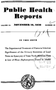 Public Health Reports  v 54 no 45  cover