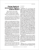 Flying Squirrelassociated Typhus United States