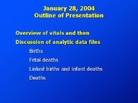 National Vital Statistics System  an Overview