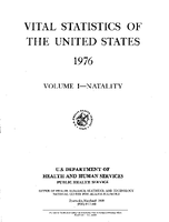 Vital Statistics of the United States 1976 Volume INatality