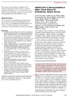 SARSCoV2 Seroprevalence after Third Wave of Infections South Africa