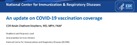 An update on COVID19 vaccination coverage