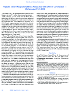 Update Severe Respiratory Illness Associated with a Novel Coronavirus  Worldwide 20122013