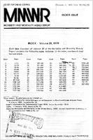 Morbidity and Mortality Weekly Report MMWR February 7 1980  Vol 28  No 53 Index Issue