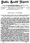 Public health reports  v 14 no 12 April 7 1899