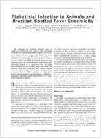 Rickettsial Infection in Animals and Brazilian Spotted Fever Endemicity