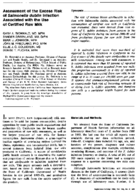 Assessment of the excess risk of Salmonella dublin infection associated with the use of certified raw milk