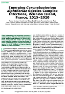 Emerging Corynebacterium diphtheriae Species Complex Infections Runion Island France 20152020