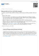 Respiratory Virus Activity Levels