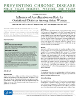 Influence of Acculturation on Risk for Gestational Diabetes Among Asian Women