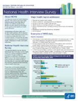 National Health Interview Survey July 2016