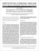 Development of the Diabetes Indicators and Data Sources Internet Tool DIDIT