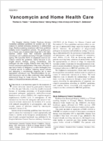 Vancomycin and Home Health Care