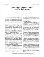 Surgical Helmets and SARS Infection