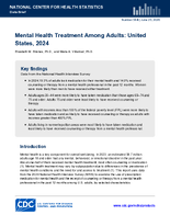 Mental Health Treatment Among Adults United States 2024