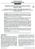 Employment Characteristics and Tobacco Product Use US 2021