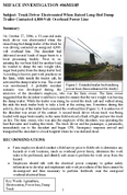 Truck Driver Electrocuted When Raised LongBed Dump Trailer Contacted 4800Volt Overhead Power Line