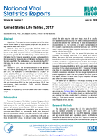 United States Life Tables 2017