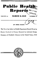 Public Health Reports  v 55  no 10  cover