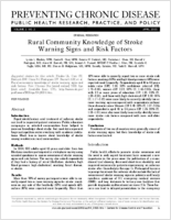 Rural Community Knowledge of Stroke Warning Signs and Risk Factors