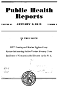 Public Health Reports  v 63 no 2  cover