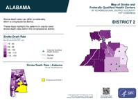 AL Congressional District 02 Stroke and Federally Qualified Health Centers Map 119th Congress