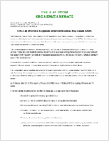 CDC Lab Analysis Suggests New Coronavirus May Cause SARS Monday March 24 2003 2210 EST 1010 PM EST