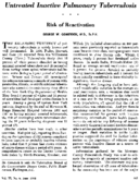 Untreated inactive pulmonary tuberculosis