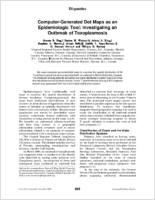Computergenerated dot maps as an epidemiologic tool investigating an outbreak of toxoplasmosis