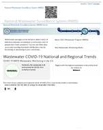 Wastewater COVID19 National and Regional Trends  COVID19 NWSS Wastewater Monitoring in the US