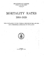 Mortality Rates 19101920