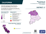 CA Congressional District 17 Stroke and Stroke Centers Map 119th Congress