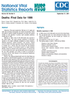 Deaths Final Data for 1999