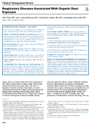 Respiratory Diseases Associated with Organic Dust Exposure