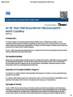 An 18YearOld Groundman Electrocuted in North Carolina FACE 8753