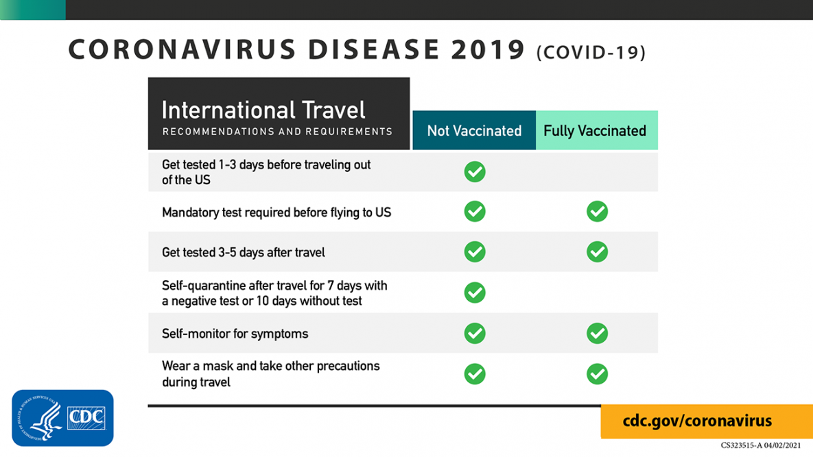 Coronavirus disease 2019 (COVID-19) international travel