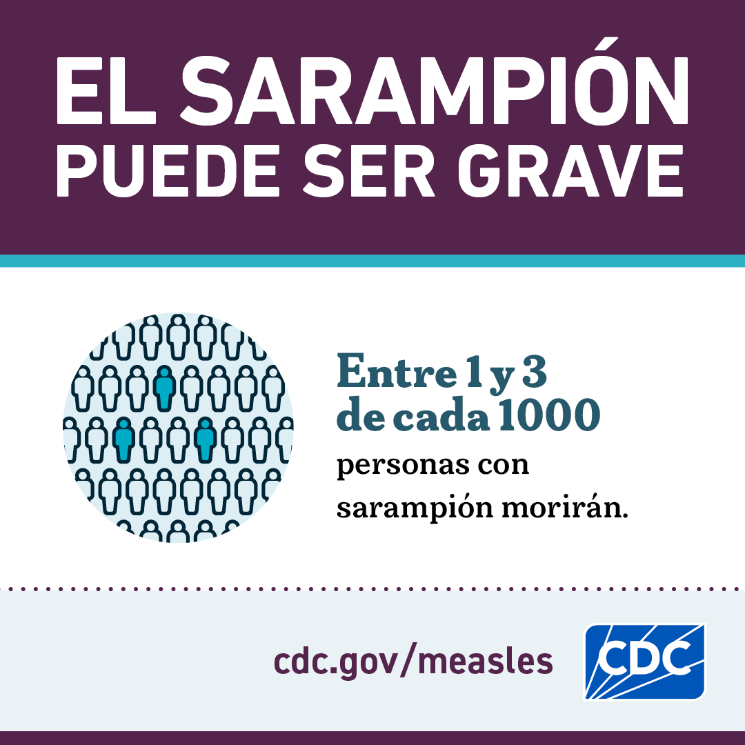 El Sarampión puede ser grave: Muerte