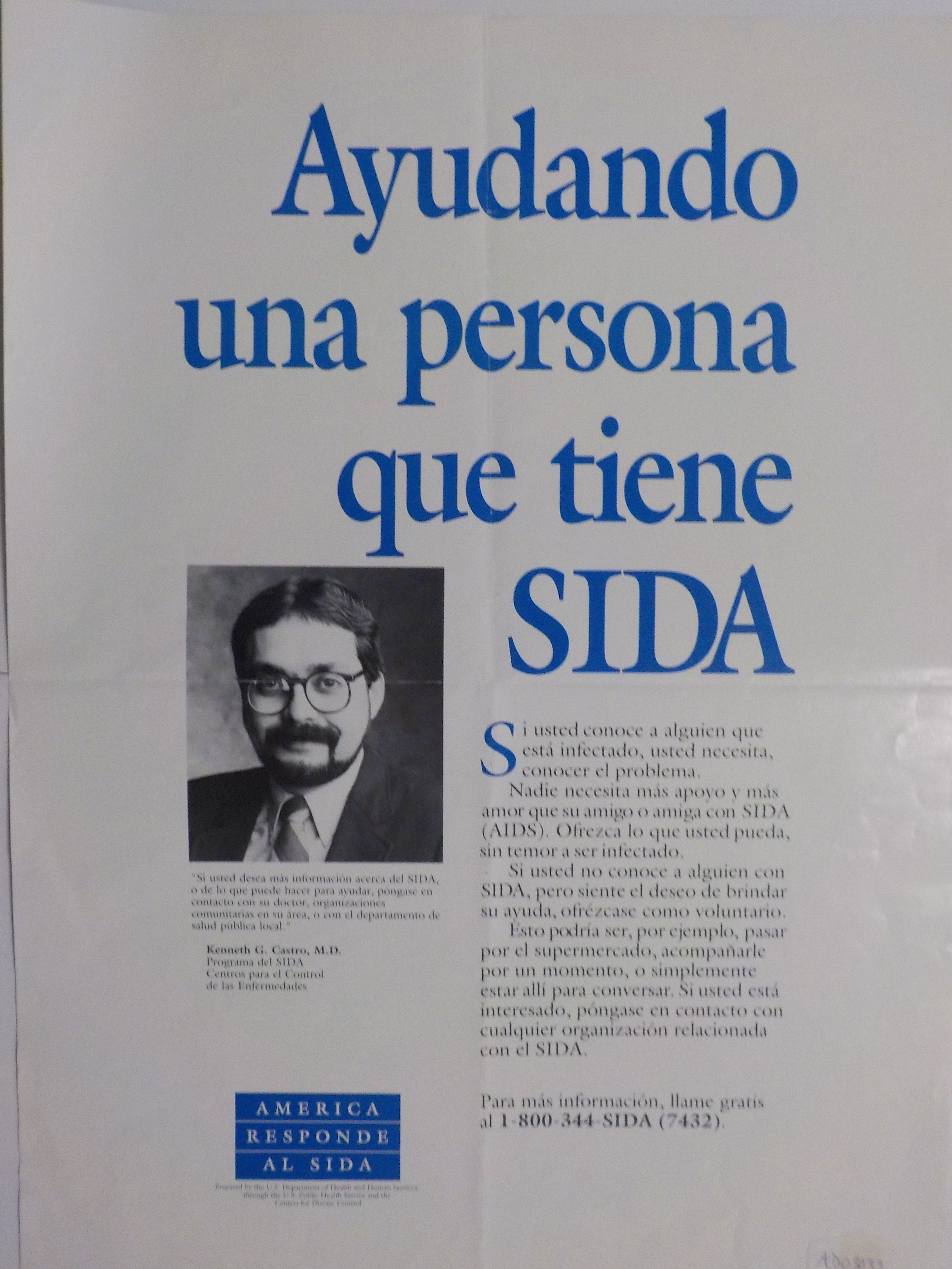 Ayudando una persona que tiene SIDA.