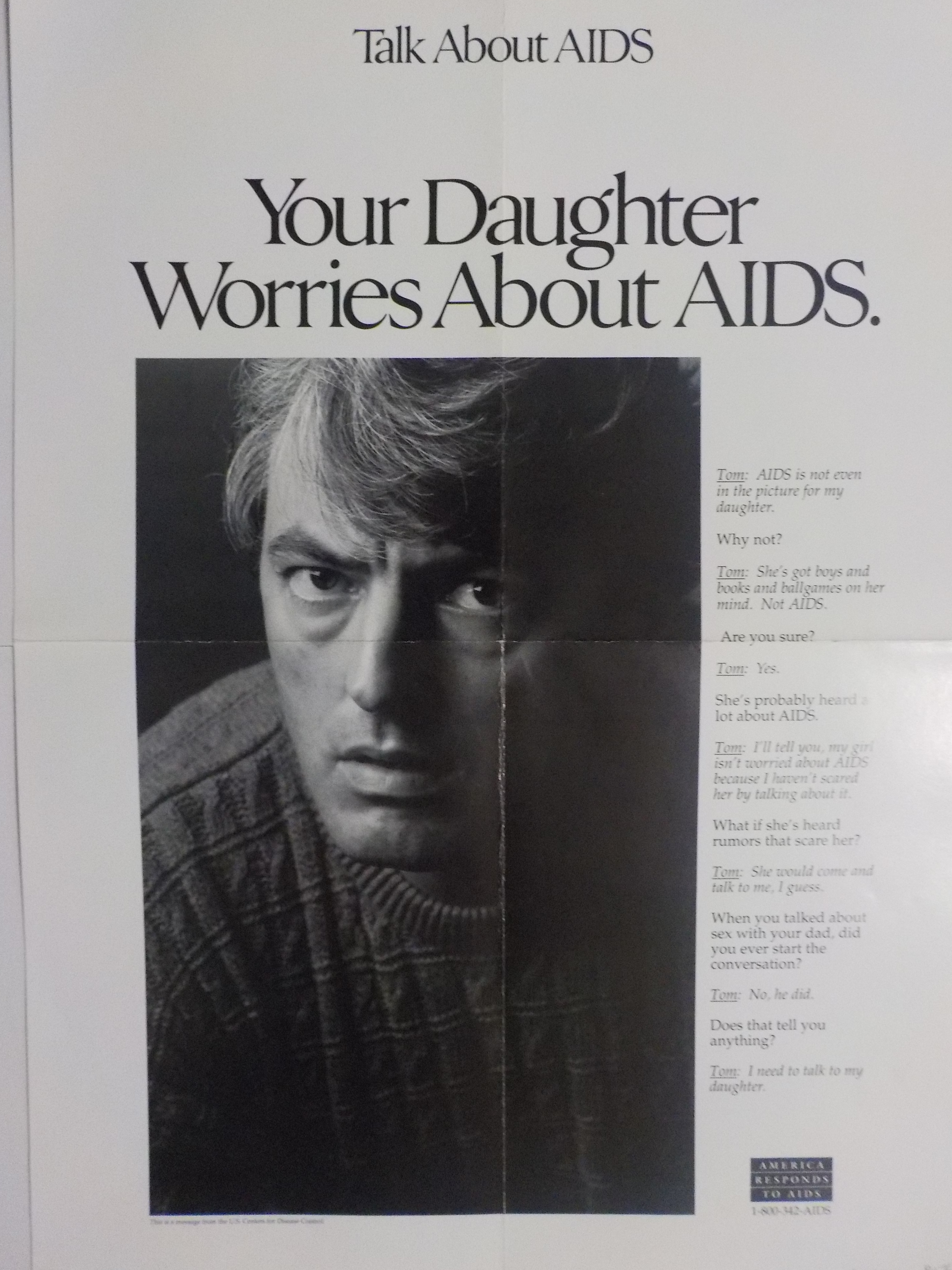 Talk about AIDS, Your daughter worries about AIDS.