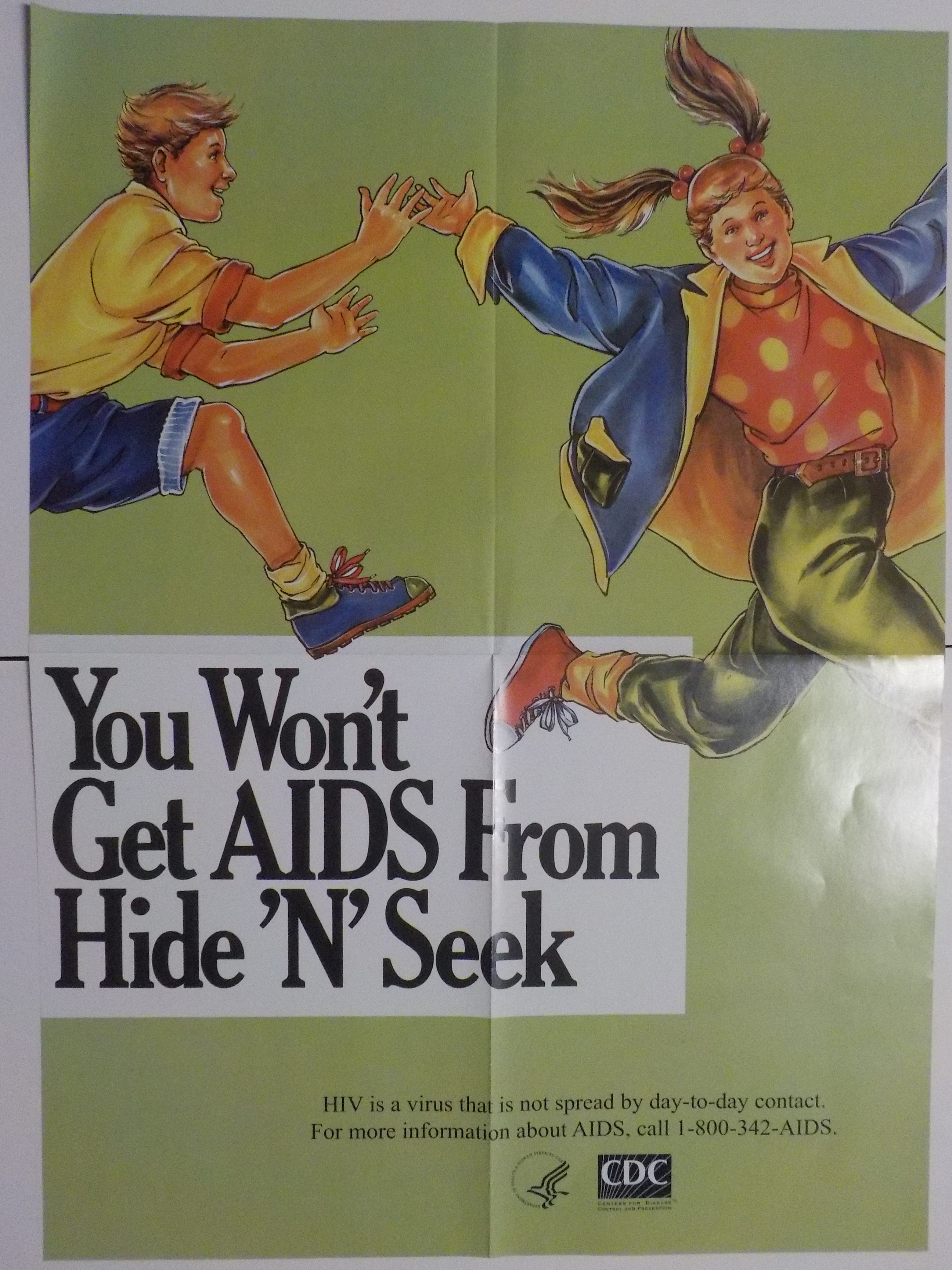 You won't get AIDS from hide 'n' seek