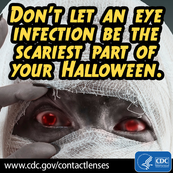 Don’t let an eye infection be the scariest part of your Halloween