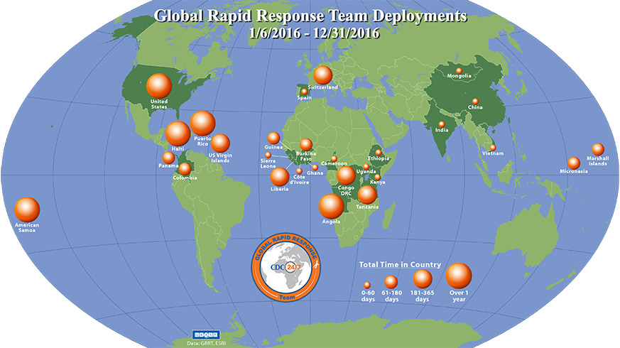 Global Rapid Response Team deployments : 1/6/2016-12/31/2016