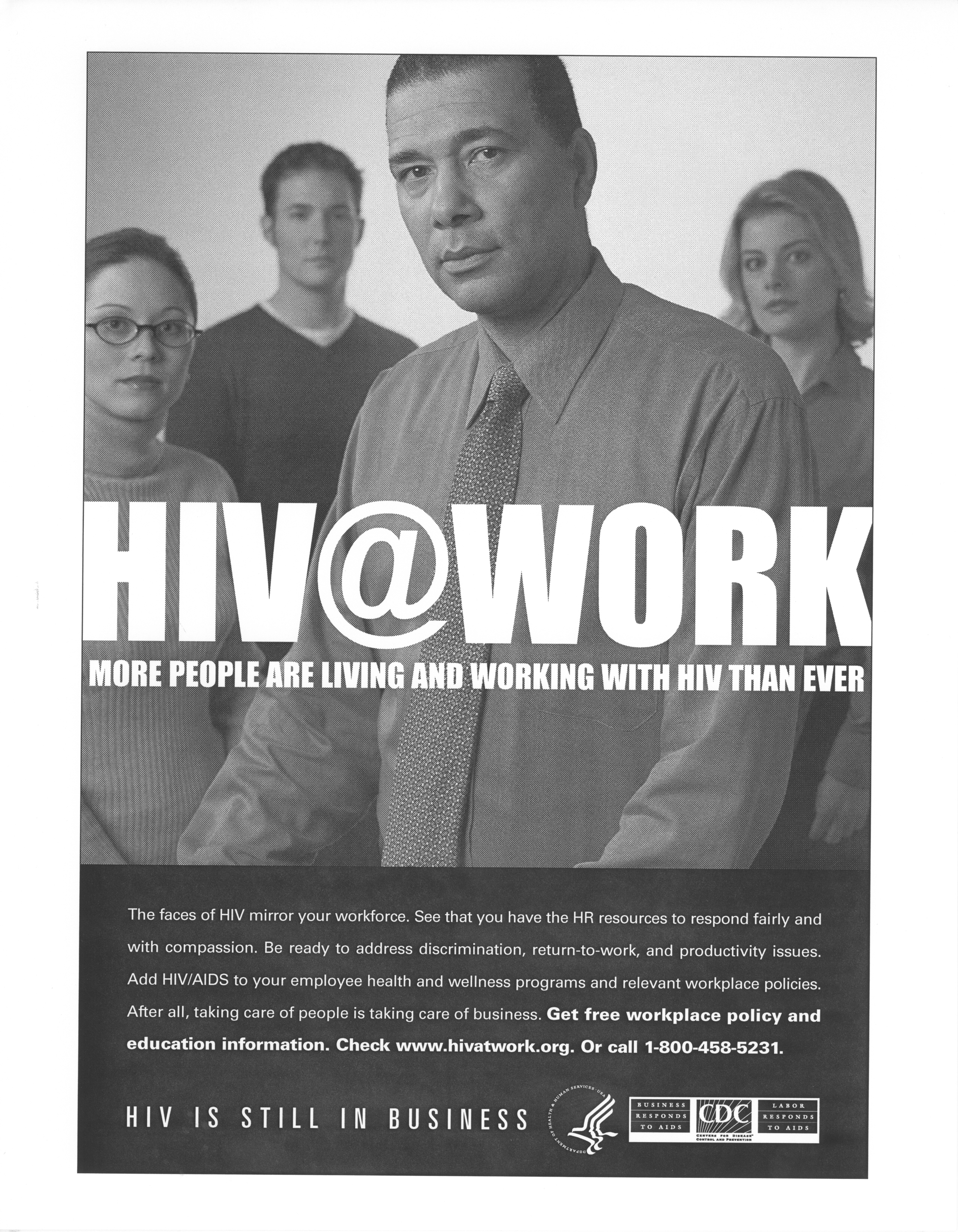 HIV@Work : more people are living and working with HIV than ever