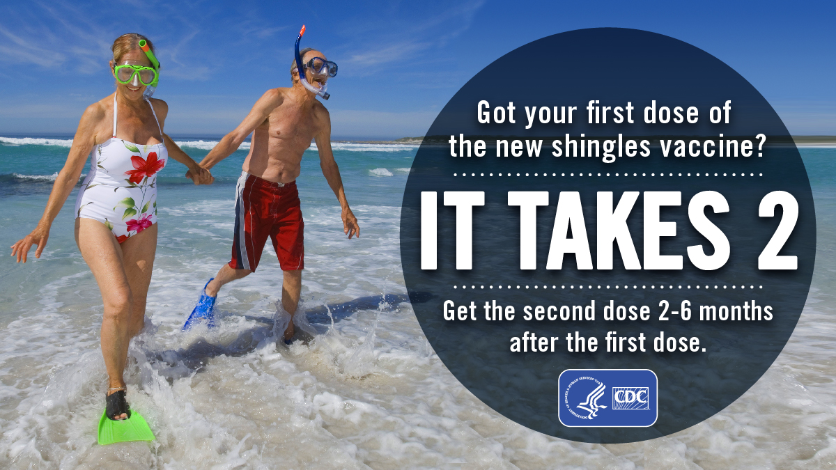 Got your first dose of the new shingles vaccine? It takes 2