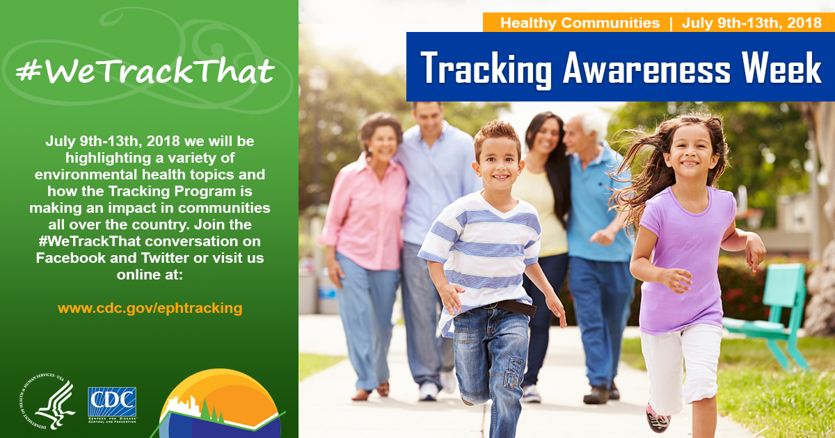 Tracking Awareness Week : healthy communities : July 9th-13th, 2018